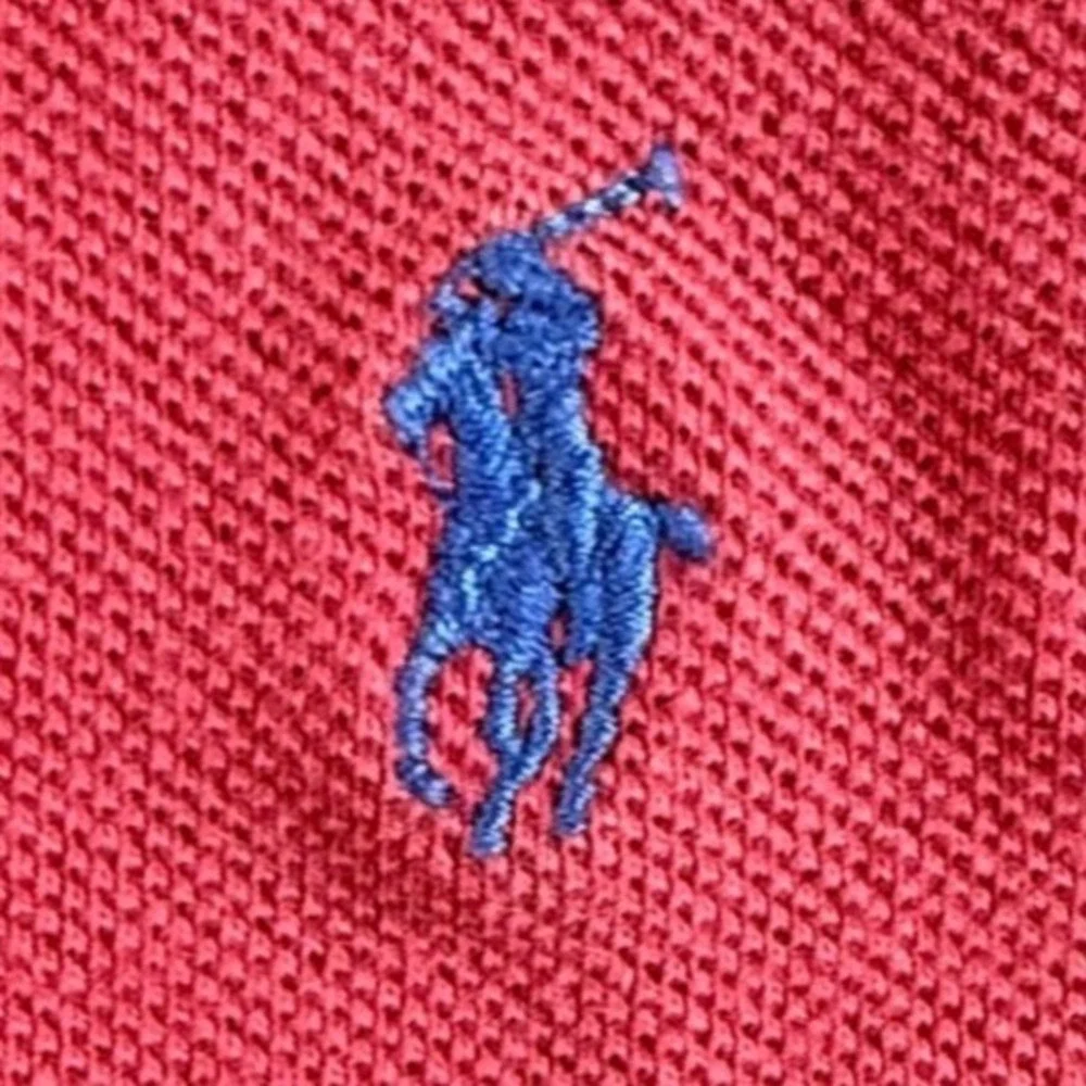 Polo Ralph Lauren Polo Shirt Mens Large Short Sleeve Pique Red